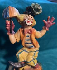 Charles Seruya Handpainted Clown Figurine on Marble Base picture
