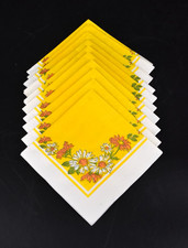 Vintage Yellow Daisy Paper Cocktail Napkins 10 Count picture