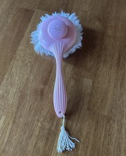 Vintage 1960's Avon Refillable Powder Puff Wand Pink with Tassel GrandmaCore picture