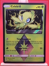 Celebi Prism Star 19/214 Lost Thunder Ultra Rare Holo Pokemon Card  * New * picture