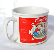 Campbells Soup Mug ceramic children farming tomato plants 2002 new picture