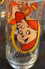 Vintage Alvin And The Chipmunks Drinking Glasses From Hardee's 1985  Alvin picture