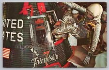 NASA Project Mercury Astronaut Lt. Col. John Glenn Friendship 7 1962 Postcard picture