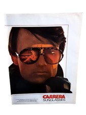 1982 Carrera Sunglasses Vintage Print Ad Aviator Glasses Fashion Model picture