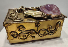 Vintage Copa Collection Brazil Brutalist Style Trinket Box picture
