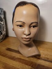 Vintage Ceramic Holland Mold, Womans Head Hand Painted, MCM picture