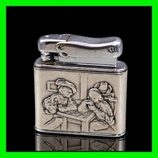 Vintage Ibelo Sterling Silver Poker Card Players Relief Lighter West Germany picture