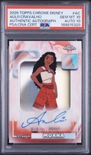 MOANA (AULI'I CRAVALHO) • 2026 TOPPS CHROME DISNEY | AUTO | PSA 10 | AUTO 10 picture