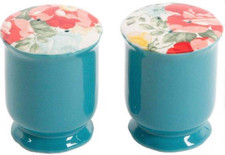 The Pioneer Woman Vintage Floral Ceramic Salt and Pepper Shaker Set picture