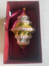 Villeroy And Boch Christmas Ornament In Box Ceramic Holly Hand Painted picture
