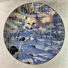 LYING IN WAIT Plate Winter Wildlife Seerey-Lester Arctic White Fox Hamilton Coll picture