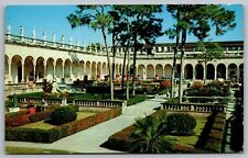 Italian Garden Court Famous Ringling Museum Art Sarasota FL Florida Postcard UNP picture