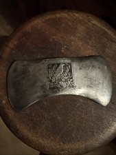 Antique Double Bit Axe Head Tool Embossed Kelly True Temper Black Raven USA picture