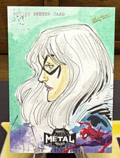 Upper Deck 2021 Marvel Metal Universe Spider-Man 1/1 Sketch Hard Signed Caprillo picture