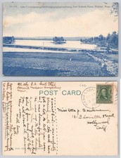 Lake Chargoggagoggmanchauggagoggagungamaugg Webster MA 1908 Postcard picture