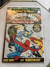 1972 Marvel Team - Up Spider Man And The Human Torch #1 High Grade Clean Book picture