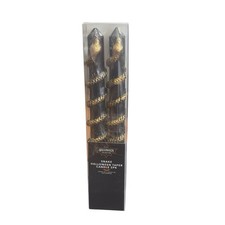Gold Snake Black Halloween Taper Candles Set of 2 New In Box picture