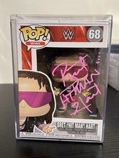 WWE Funko Pop Bret “Hit Man” Hart #68 Autographed + Hard Stack Protector No COA picture