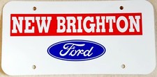 NEW BRIGHTON FORD Automobile Dealership Booster License Plate MINNESOTA picture