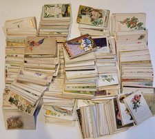 Lot Of 100 Postcards Early 1900s-30s Mixed Holiday & Greetings Many Embossed picture