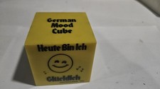 Vintage German Mood Cube Novelty Desk Toy Heute Bin Ich Funny Gag Gift Retro picture