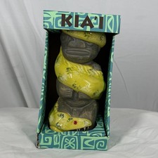 Chris Shima Ceramics Trader Vic's Kiai Tiki Mug Hawaiian Yellow Moray Eel picture
