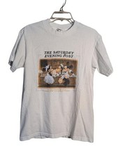 Rare Walt Disney Gallery The Saturday Evening Post T-Shirt S Rockwell picture