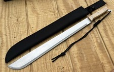 Classic Machete Wood Handle Extreme Heavy Duty 2lbs 6oz Full Size XL Thick Blade picture