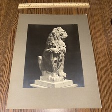 Vintage Donatello Marzocco Italian Sculpture Mounted Photo Florence Museum picture