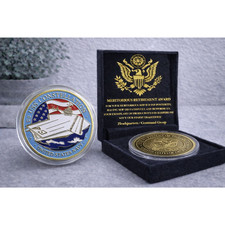 US NAVY USS CONSTELLATION CV-64 With Velvet Case w/ Retirement Award picture