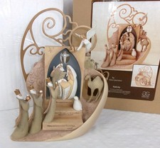 Enesco Christmas Legacy of Love Nativity Modern Kim Lawrence - RARE Boxed picture