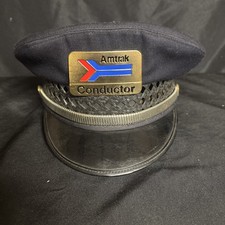Amtrak Vintage Memorabilia Railroad Conductor Hat, Size 7  picture