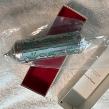 Reed & Barton 1982 Memory Time Capsule Christmas Ornament Original Box Silverpla picture