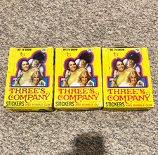 Topps 1978 Three's Company TV Photos Sealed 36 Sticker Packs w/ Gum, 3 Boxes picture
