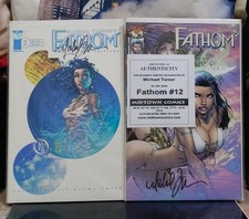 FATHOM : TPB #2 (1999) & FATHOM #12 Witchblade (2000) ALL SIGNED Michael Turner picture