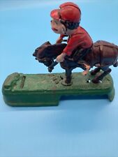 Cast Iron Mechanical Bank I Always Did Spise A Mule Used picture