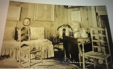 Rare Antique American Dixie Lodge Balsam Lake Wisconsin Real Photo Postcard RPPC picture