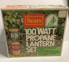 VINTAGE 60’s SEARS 100watt Single Mantle Propane Lantern Made In Sweden picture