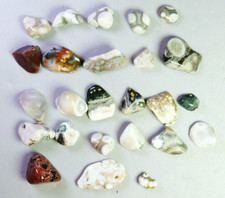 25pcs Natural Ocean Jasper Agate Quartz Crystal Pendant Jasper Reiki Stone picture