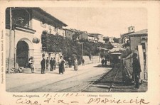 Torino Perosa Argentina Albergo Nazionale Tram Steam Shipped f. small  picture