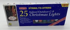 Vintage Joybrite C9 Christmas Lights 25 ct. Multicolored New Old Stock picture