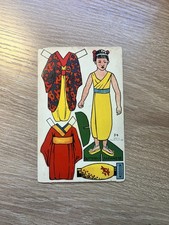 1914 J. Alan Fletcher Postcard #34 Cut Out Paper Doll “Butterfly Japanese” picture