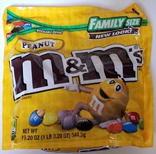 NEW Sealed Peanut M&M's Family Size 19.20 oz Bag picture