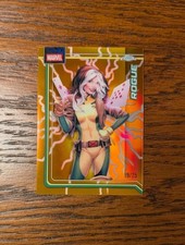 2026 Topps Chrome Marvel Rogue #099 Orange Lightning Refractor /25 picture