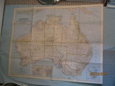 VINTAGE AUSTRALIA MAP National Geographic March 1948 picture