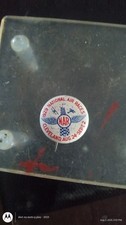 Rare 1929 National Air Races Cleveland Tin Pinback Green Duck Co. picture
