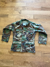 Vintage 1987 DLA Contract USGI M81 Woodland Camo BDU Combat Coat Jacket Medium picture