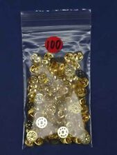 100 X BRASS MILITARY BUTTERFLY HAT PIN TIE TAC BADGE BACKS CLUTCH CLUTCHES picture