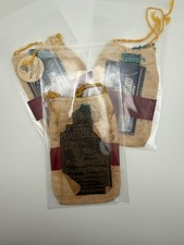 Antique 1918 Bull Durham Tobacco Pouches Lot of 3 Genuine Durham WWI Tobacciana picture