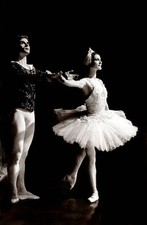 The Italian etoile Carla Fracci dancer choreographer Rudolf Nuriev- Old Photo picture